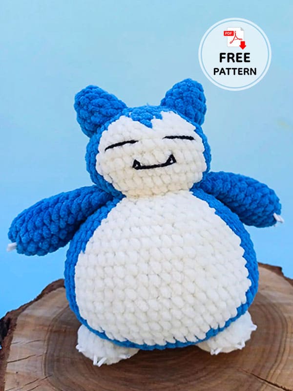 Snorlax Crochet Pokemon Amigurumi Free Pattern