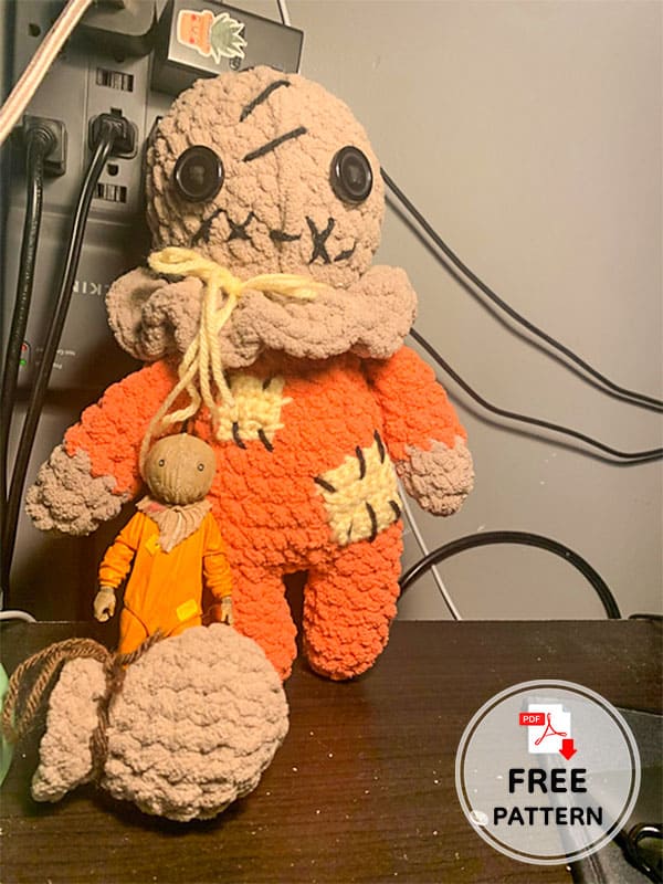 Trick R' Treat Sam Halloween Crochet Doll Free Pattern