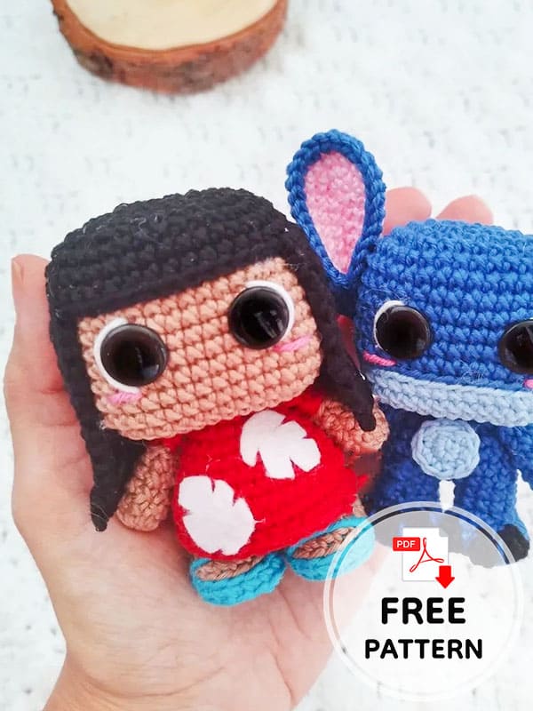 Amigurumi Doll Lilo Free Crochet PDF Pattern