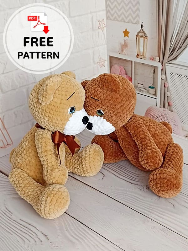 Classic And Easy Free Crochet Teddy Bear Pattern -2