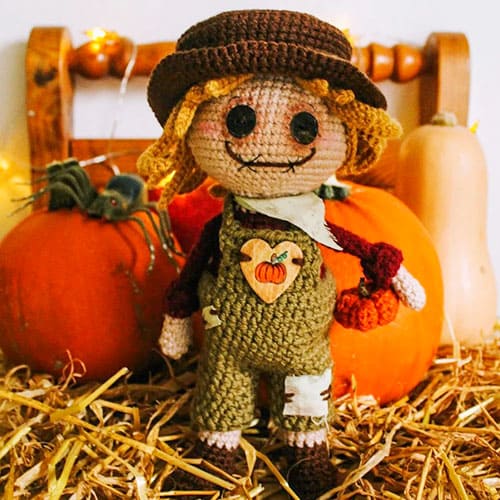 Crochet For Halloween Scarecrow Amigurumi Doll Free Pattern