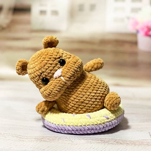 Crochet Hamster and Crochet Donut Pattern Free Amigurumi
