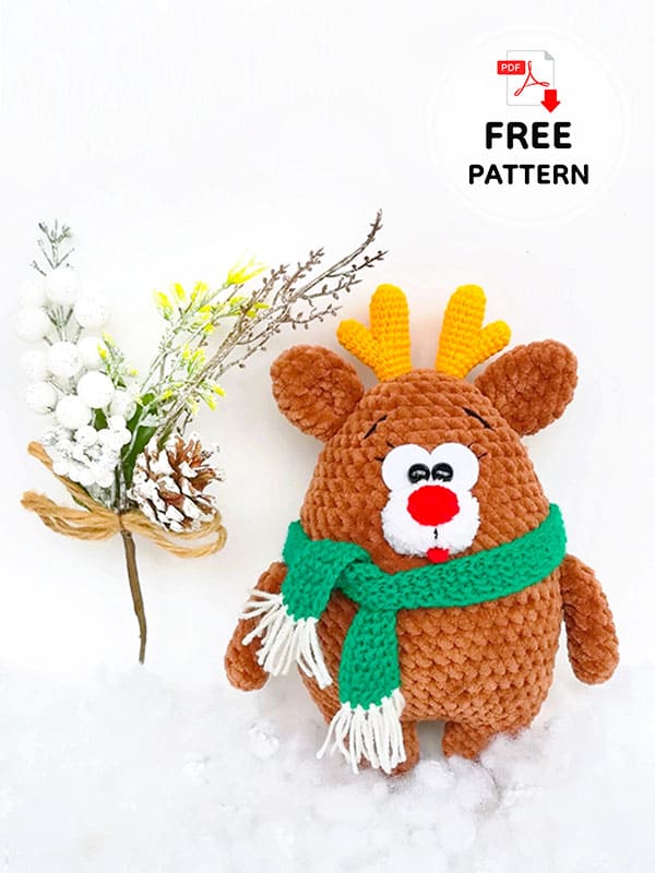 Free Amigurumi Crochet Deer Pattern (2)