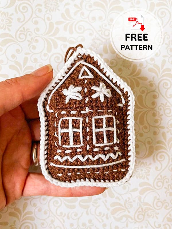 Free Crochet Christmas Tree Ornament Pattern-2