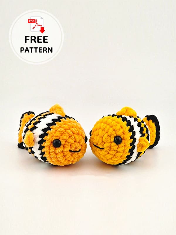 Nemo Crochet Fish Amigurumi Free Pattern