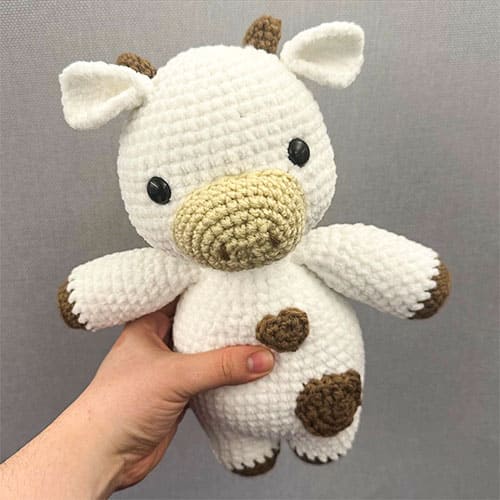 Simple Cute Crochet Cow Amigurumi Free Pattern