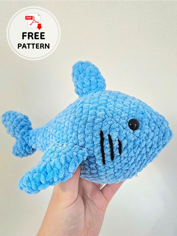 Free Amigurumi Crochet Shark Bruce Pattern (2)
