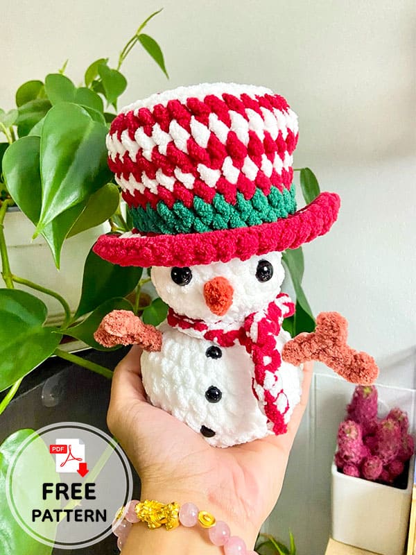 Free Crochet Snowman Pattern -2