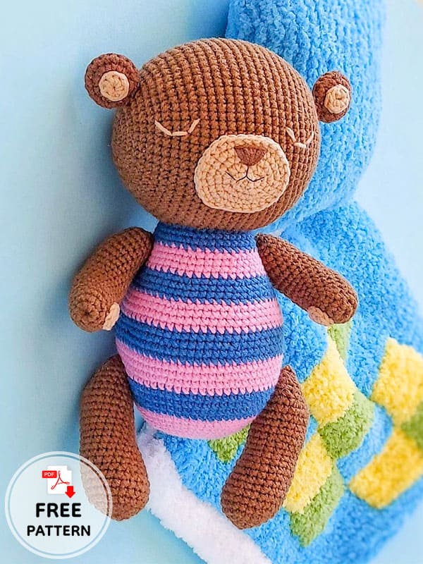 Free Teddy Bear Crochet Pattern PDF For Beginners -2