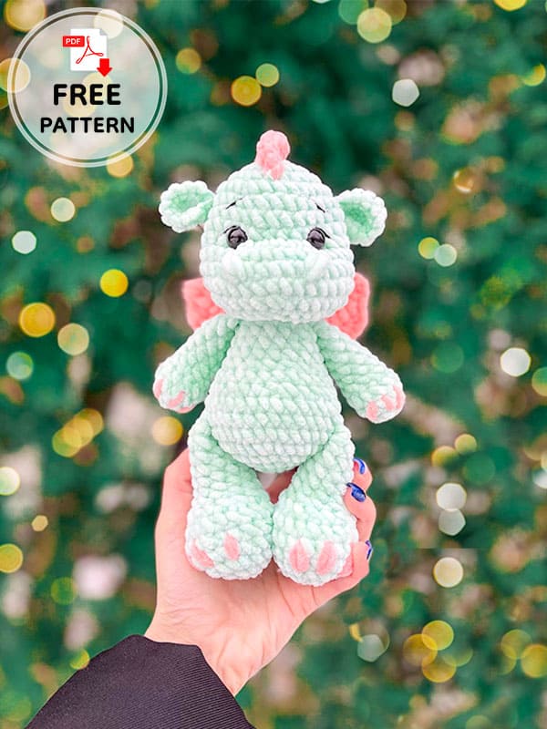 Plush Free Crochet Dragon Pattern-2