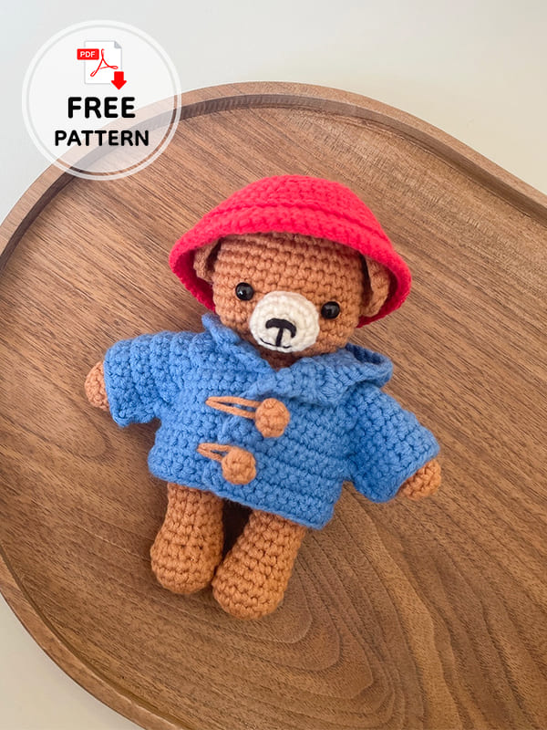 Amigurumi Paddington Bear Free Crochet PDF Pattern (2)