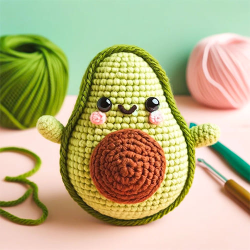 Amigurumi Crochet Avocado Free Pattern
