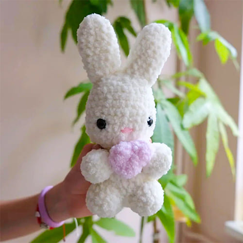 Baby Plush Bunny Crochet Free Amigurumi Pattern