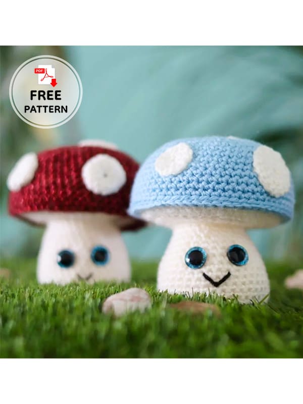 Crochet Mushroom Doll Free Amigurumi Pattern (2)