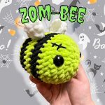 Crochet zombie bee free amigurumi pattern