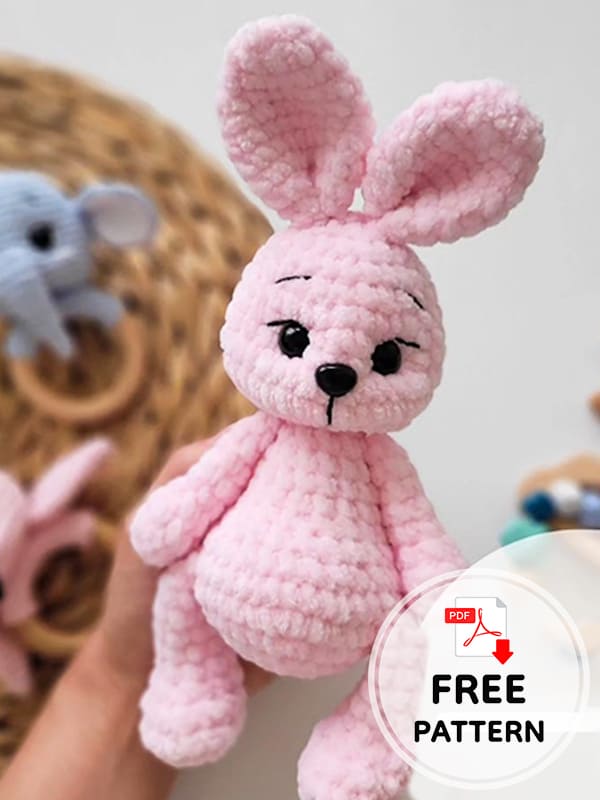 Easy Crochet Bunny For Beginners Free Pattern (2)