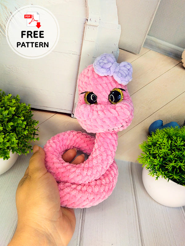 Free Amigurumi Plush Crochet Snake Pattern (2)