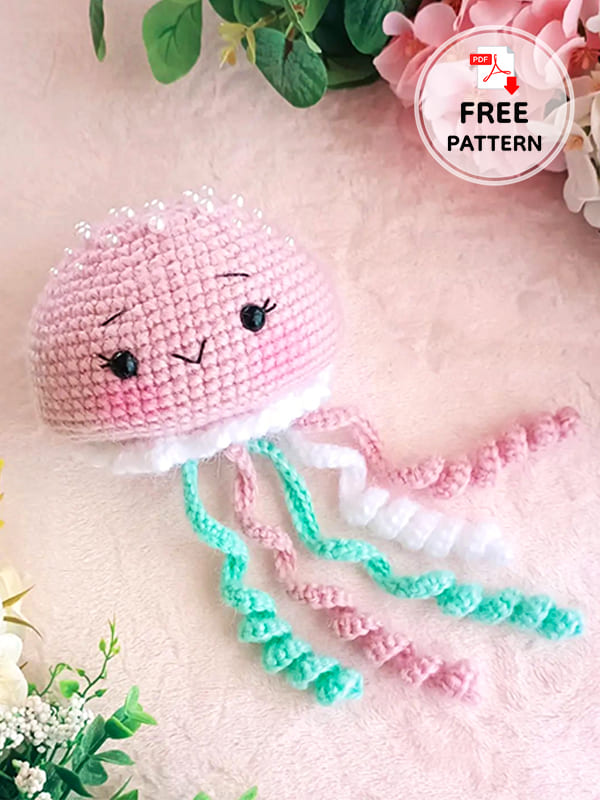 Free Crochet Amigurumi Jellyfish Pattern (2)