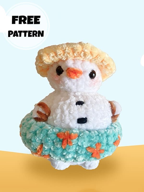 Holiday Summer Crochet Snowman Pattern (2)