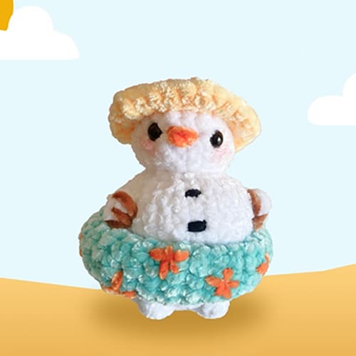 Holiday Summer Crochet Snowman Pattern