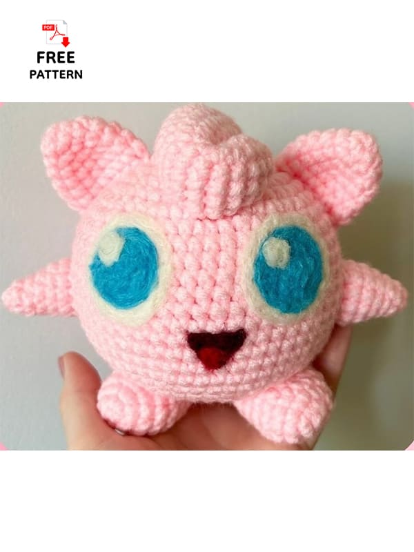 Jigglypuff Crochet Pokemon Amigurumi Free Pattern (2)