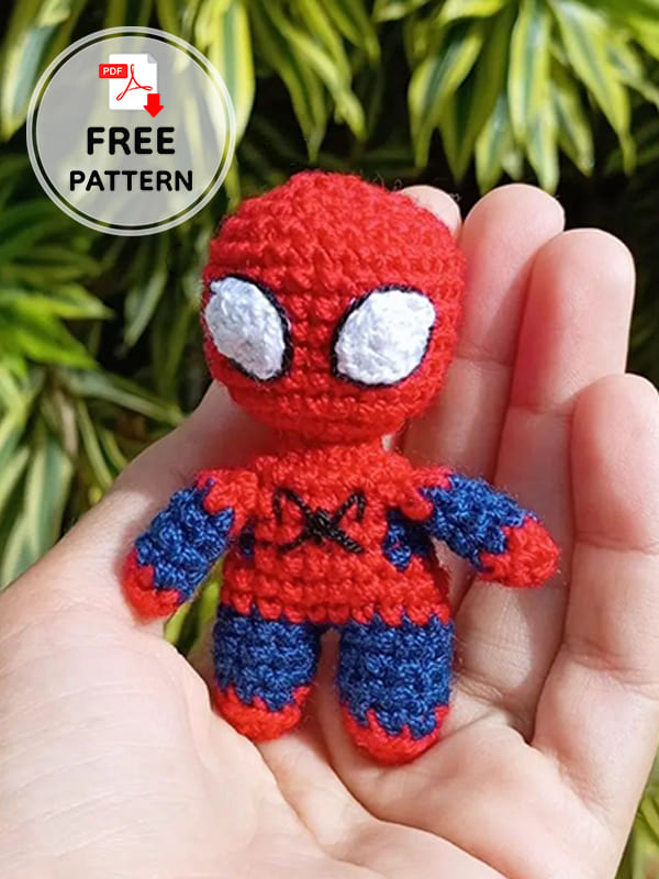 Mini Free Spiderman Crochet Pattern (2)