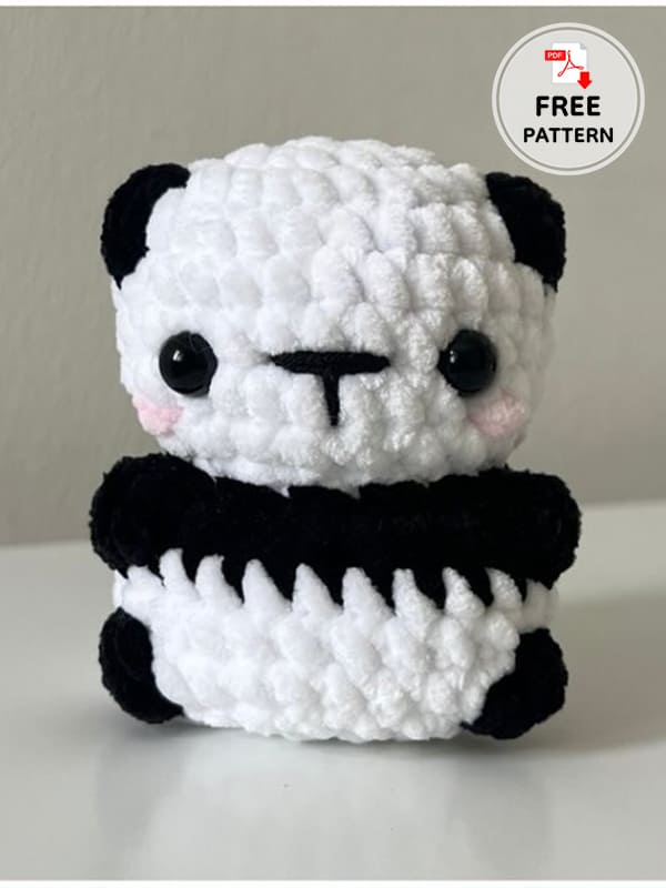 No Sew Crochet Panda Free Amigurumi PDF Pattern (2)