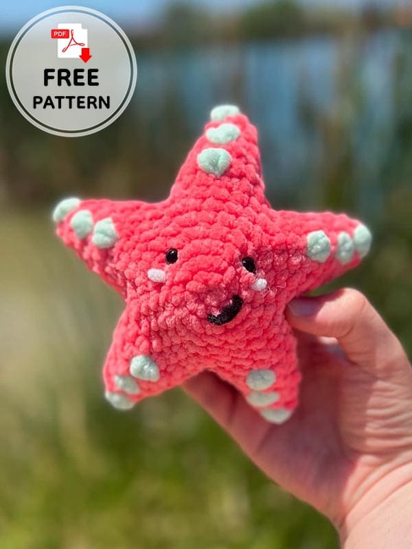 No Sew Crochet Starfish Free Pattern (2)