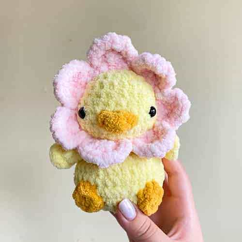 Crochet Flower Duck Free Amigurumi Pattern