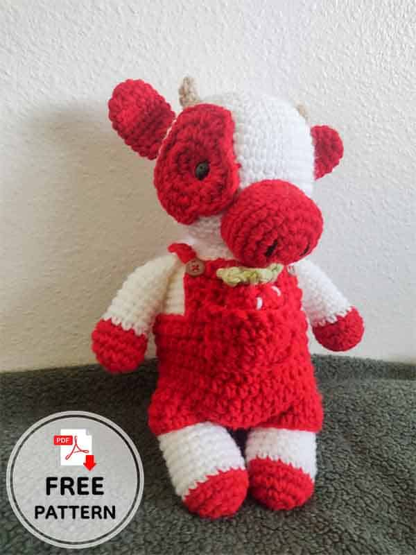 Crochet Strawberry Cow Free PDF Amigurumi Pattern (2)