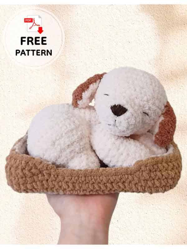 Napping Crochet Dog And Cat Free Amigurumi Pattern (2)