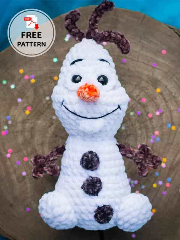 Olaf The Crochet Snowman Free Amigurumi Pattern (2)