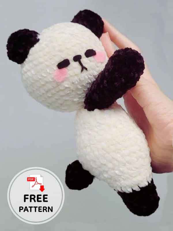 The Sad Crochet Panda Amigurumi Free Pattern (2)