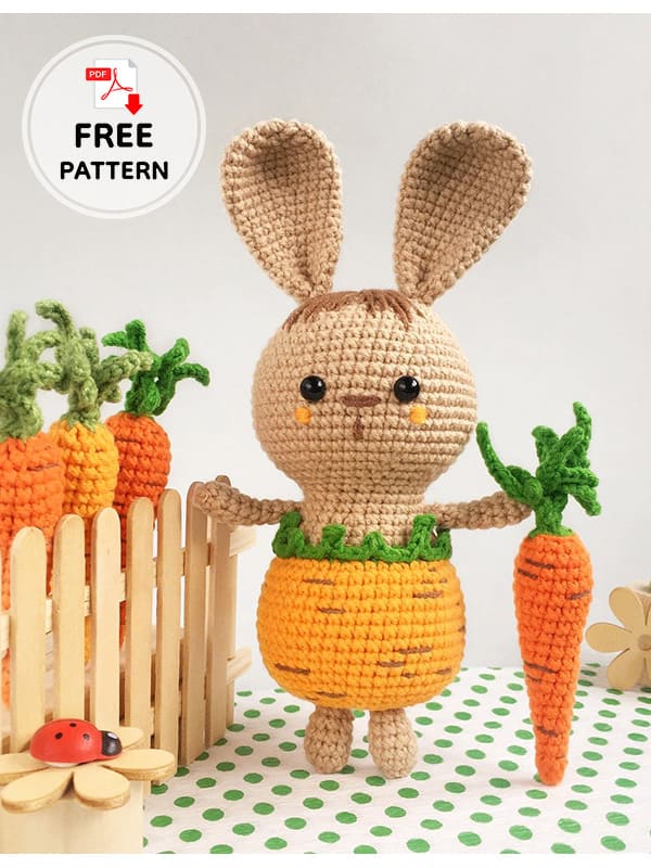 Amigurumi Bunny In Carrot Pants Free Pattern (2)