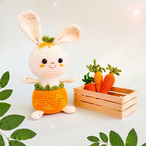 Amigurumi Bunny In Carrot Pants Free Pattern