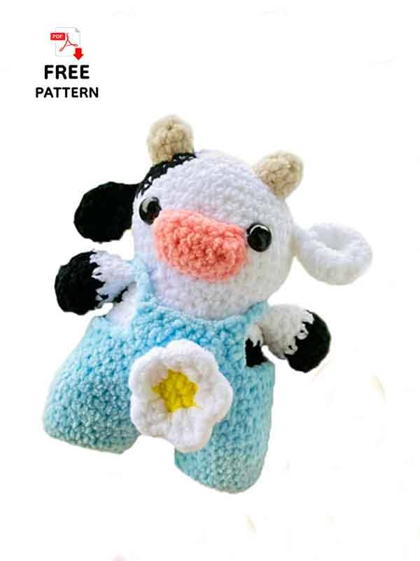 Crochet Amigurumi Daisy Cow Free Pattern (2)