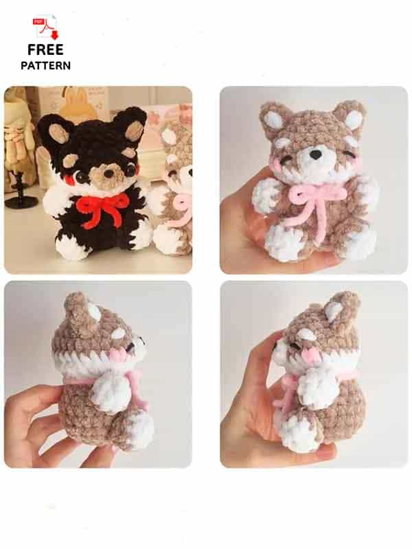 Free Amigurumi Dog Shiba Inu Crochet Pattern (2)