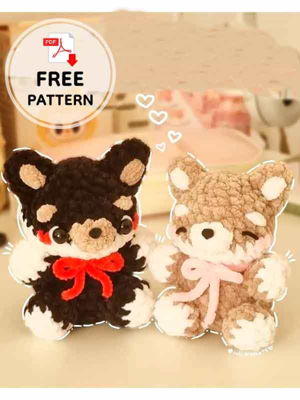 Free Amigurumi Dog Shiba Inu Crochet Pattern (3)