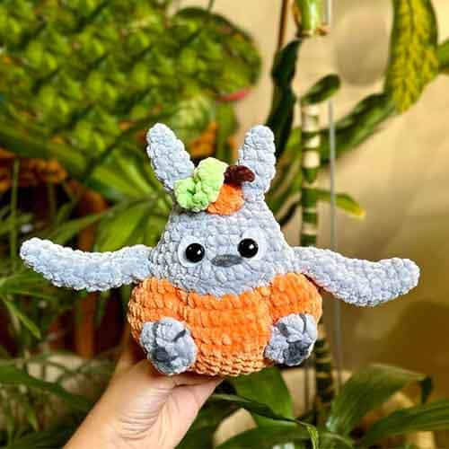 Free PDF Low-Sew Pumpkin Totoro Crochet Pattern (1)