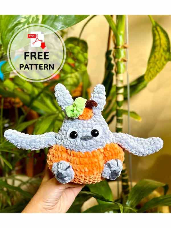 Free PDF Low-Sew Pumpkin Totoro Crochet Pattern (2)