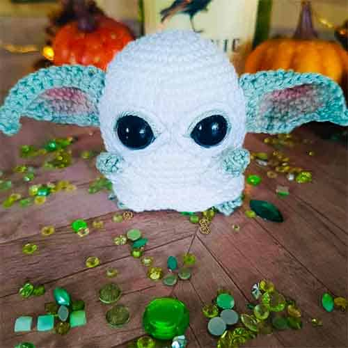 Free Spooky Grogu Crochet Pattern