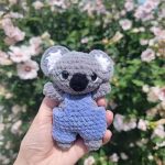 Little Plush Crochet Koala With Overalls Free Pattern