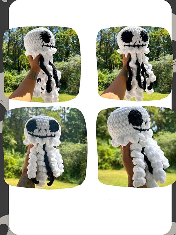 Spooky Jack Amigurumi Jellyfish Free Crochet Pattern (3)