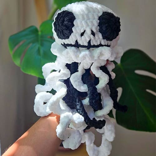 Spooky Jack Amigurumi Jellyfish Free Crochet Pattern