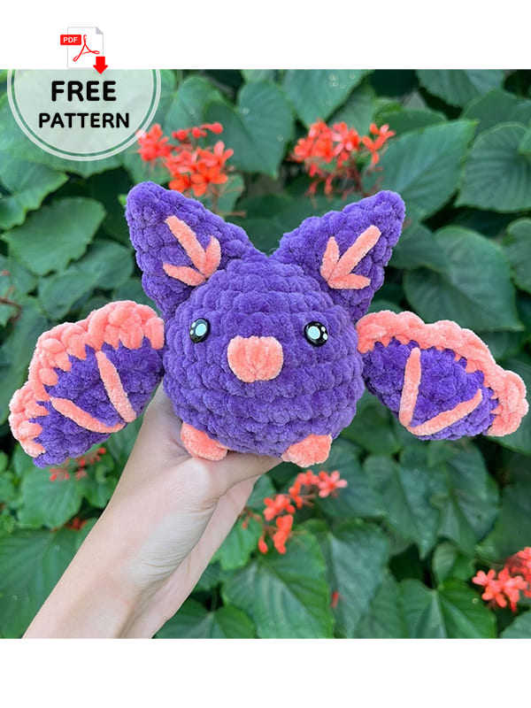 Crochet Amigurumi Bat Free Pattern (2)