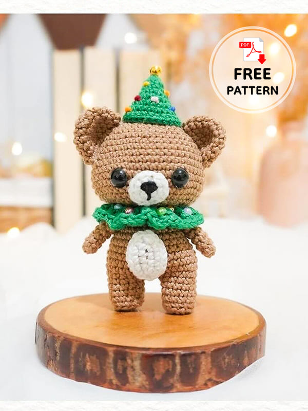 Jingle Pine Crochet Teddy Bear Pattern-2