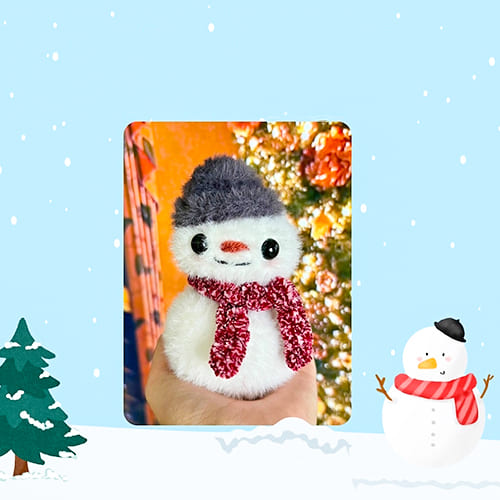 free crochet pattern for a snowman