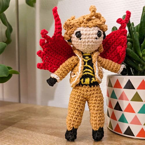 Crochet Anime Doll Keigo Takami Amigurumi Free Pattern