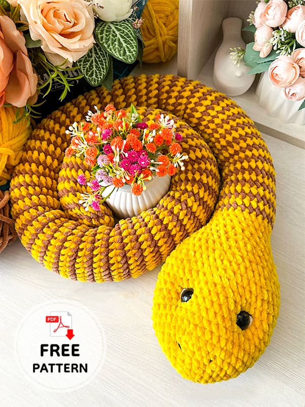 Free Snake Nelya Amigurumi Crochet pattern (2)