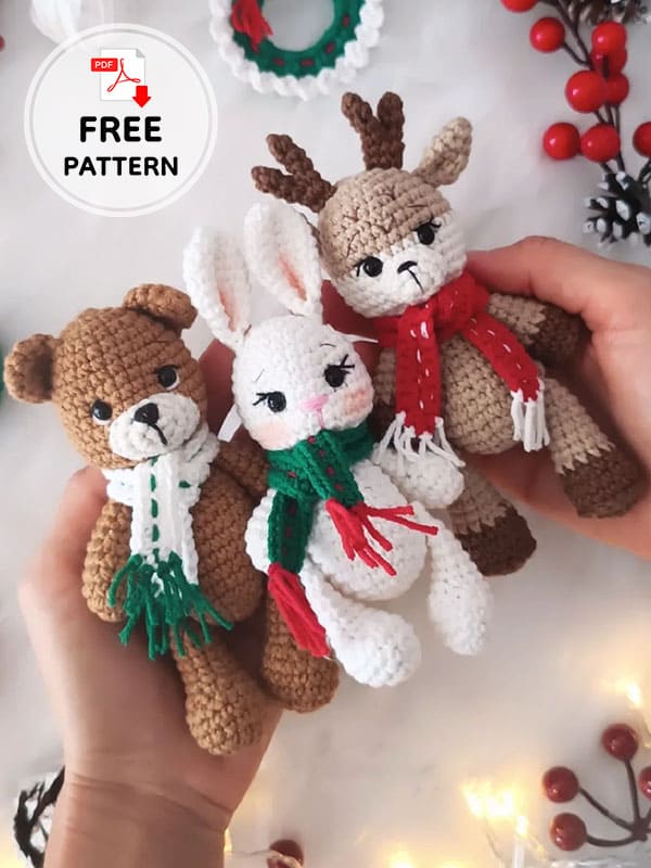 Free crochet animal friends patterns for beginners (2)